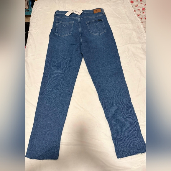 NWT Calvin Klein High Rise Blue Denim Jeans SIZE 14/32 CLOUSURE bottom - Picture 4 of 7